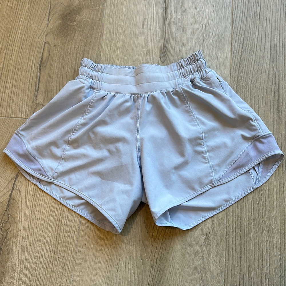 Lululemon Hotty Hot shorts, size 0, light blue